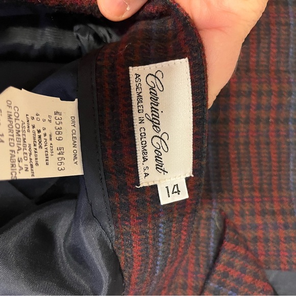 Sz 14 Carriage court wool pencil skirt. - Picture 3 of 3